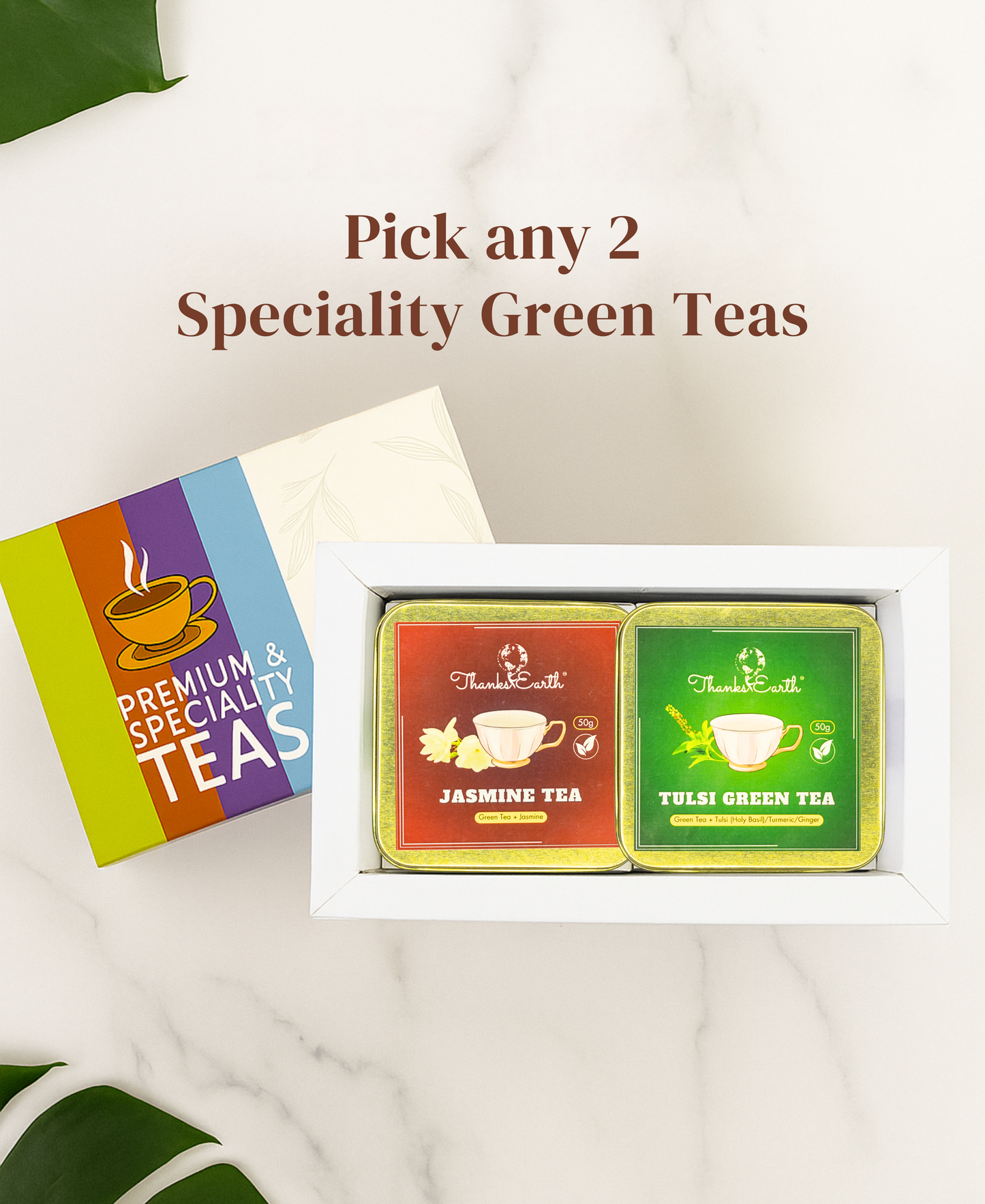 Curated Tea Duo Box – Select 2 Speciality Green Tea Blends