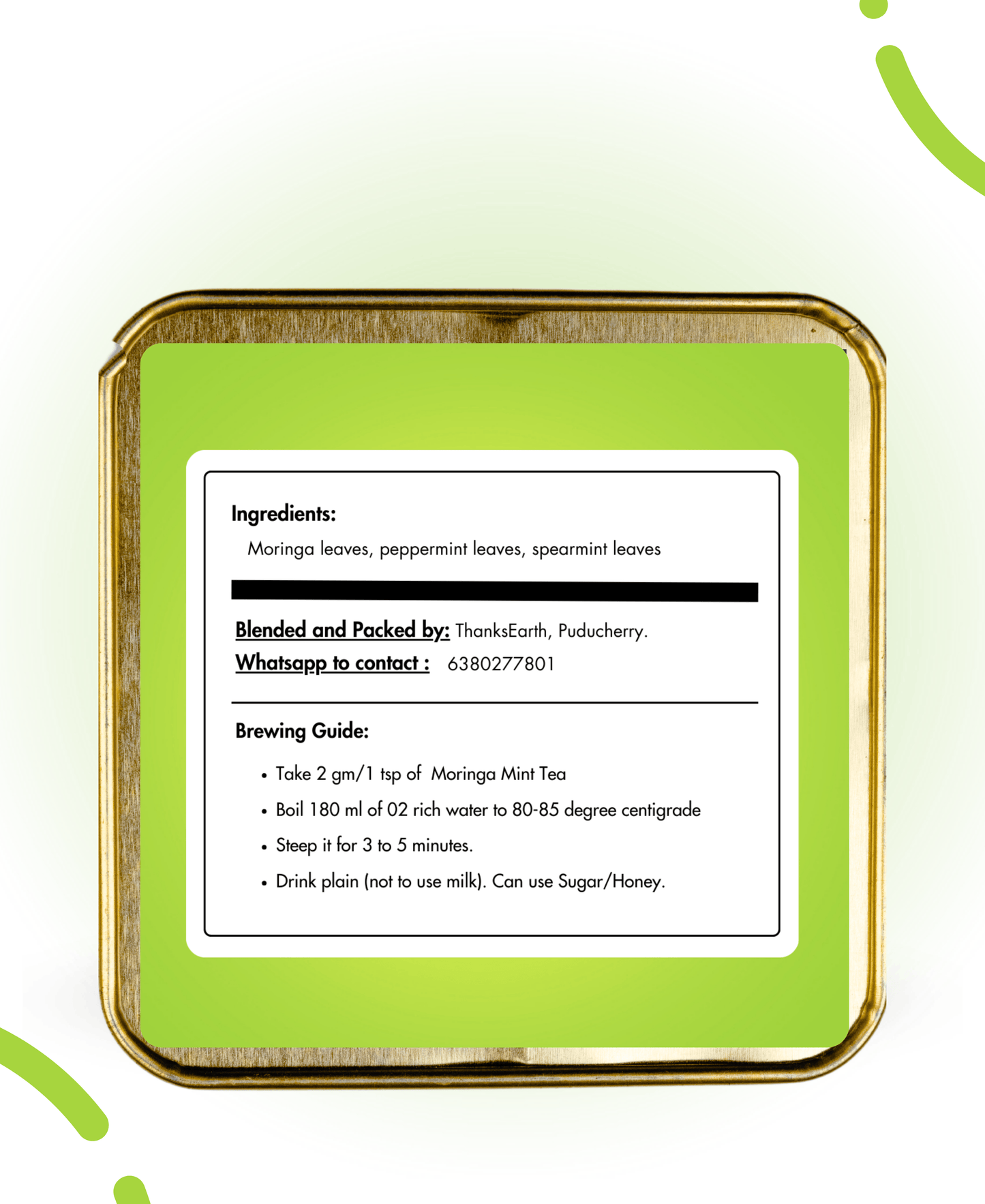 Moringa Mint Tea