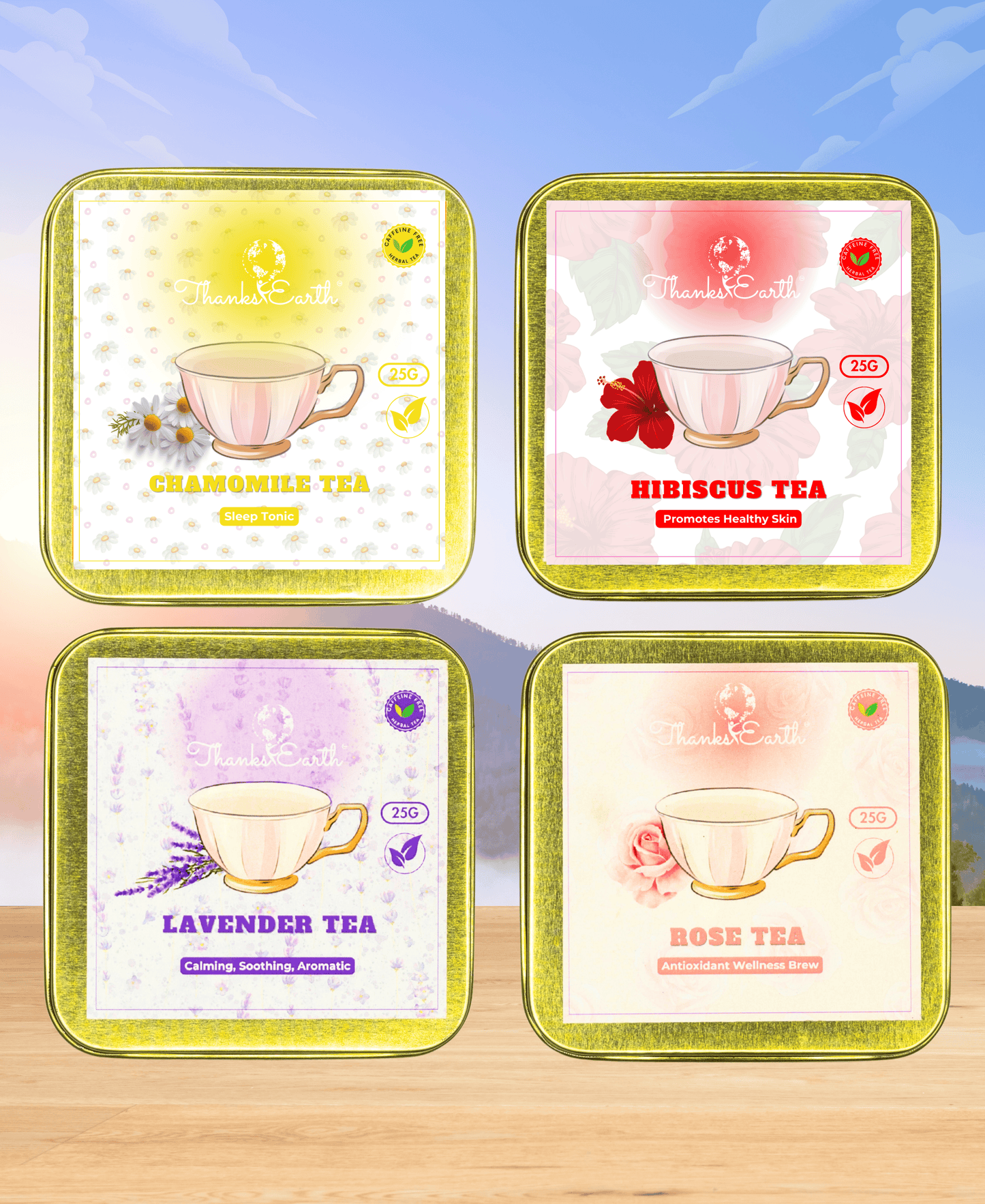 Caffeine Free Herbal Tea Gift Box