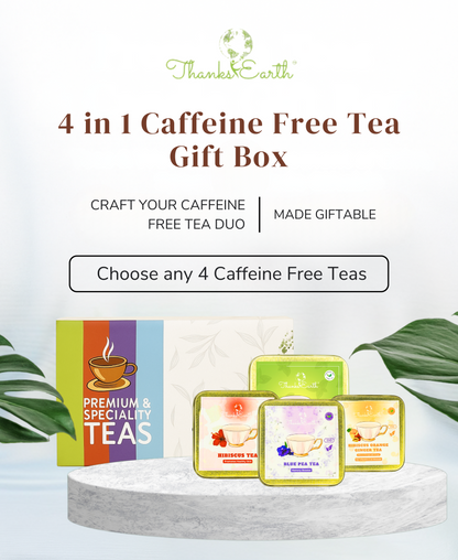 Curated Tea Gift Box – Select 4 Caffeine-Free Herbal Blends