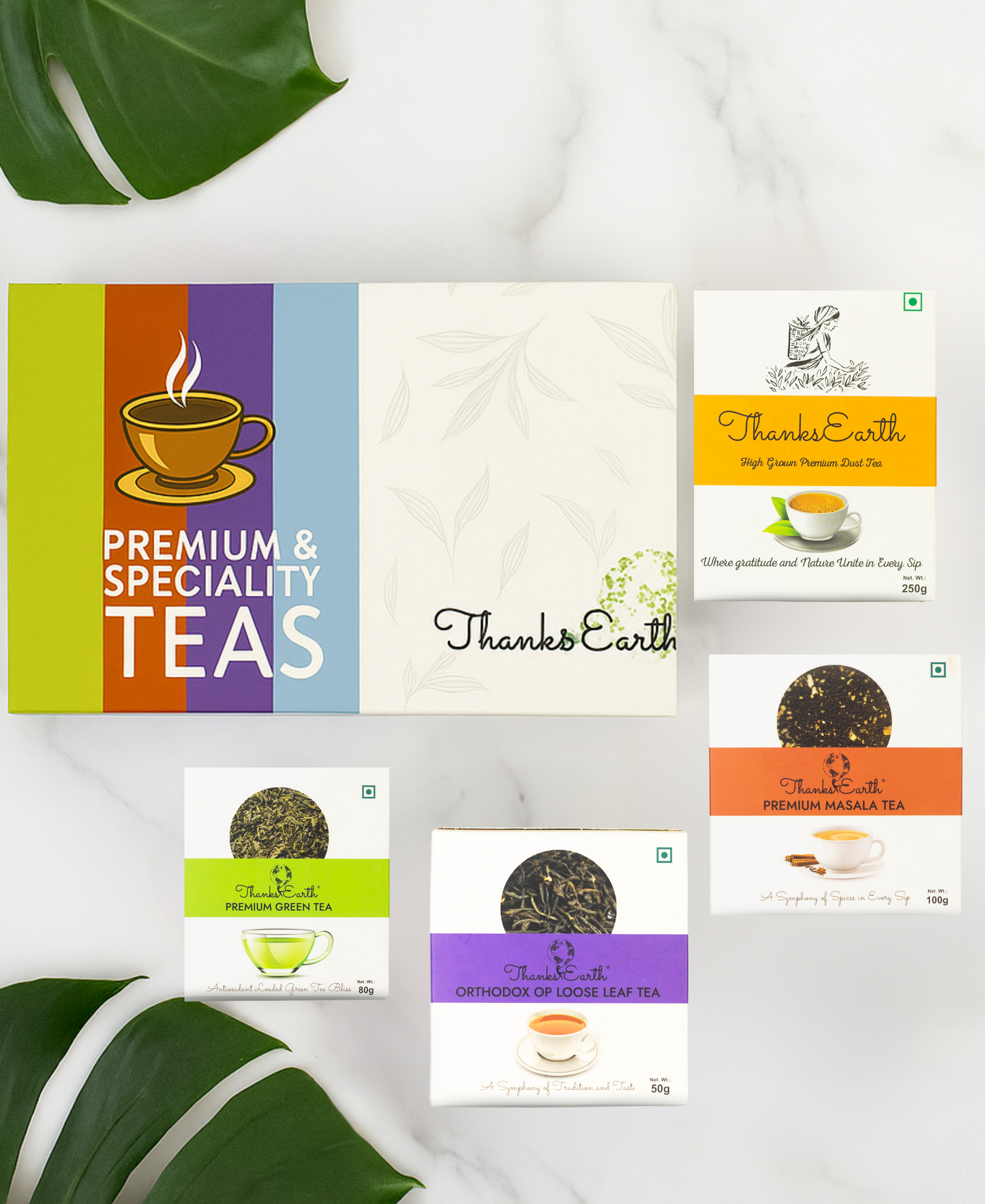 Curated Tea Gift Box – Select 4 Premium Tea Blends