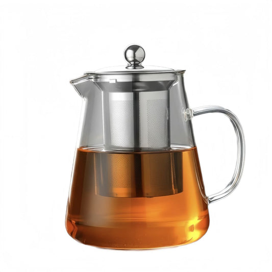 Borosilicate Glass Tea Pot with Steel Infuser