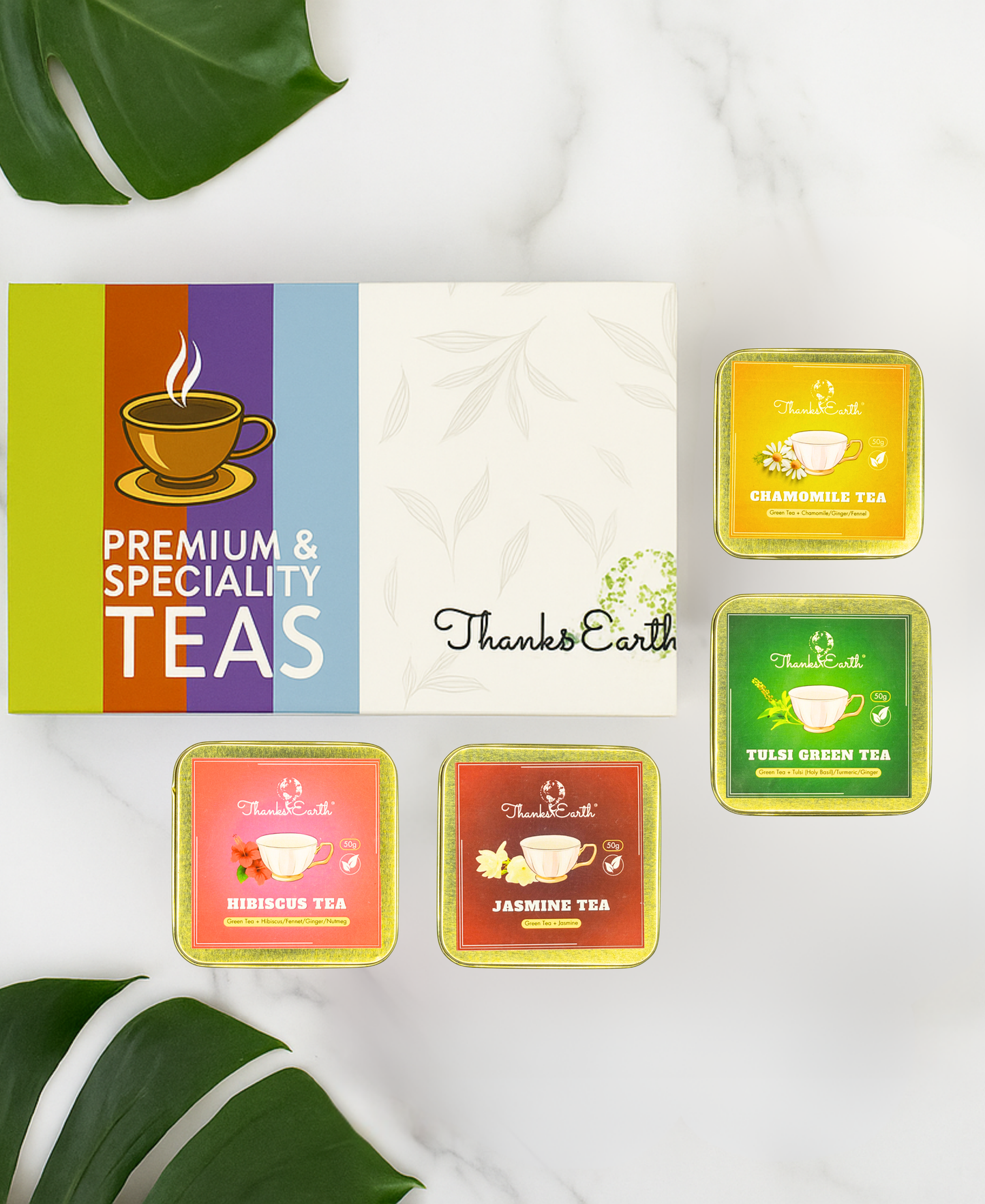 Curated Green Tea Gift Box – Select 4 Speciality Green Tea Blends