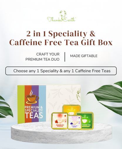 Curated Tea Duo Box – Select 1 Speciality Green & 1 Caffeine-Free Herbal Blend