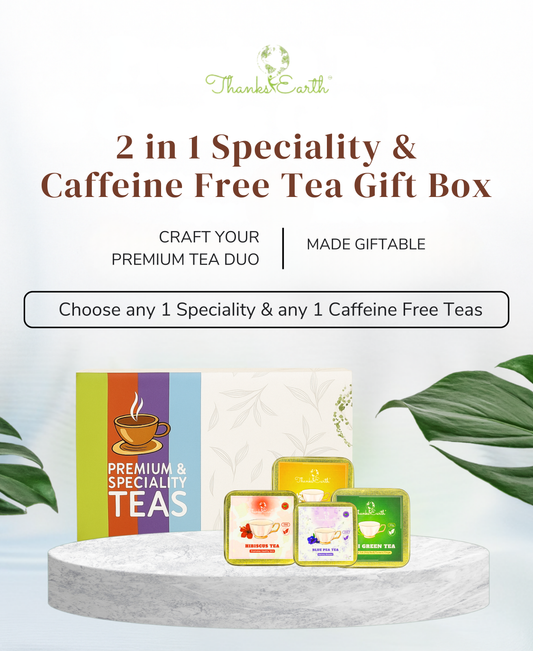 Curated Tea Duo Box – Select 1 Speciality Green & 1 Caffeine-Free Herbal Blend