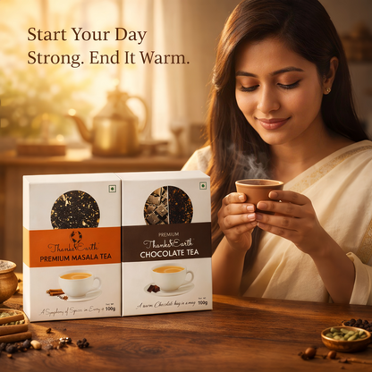 Classic Comfort Duo – Masala Tea & Chocolate Tea Combo